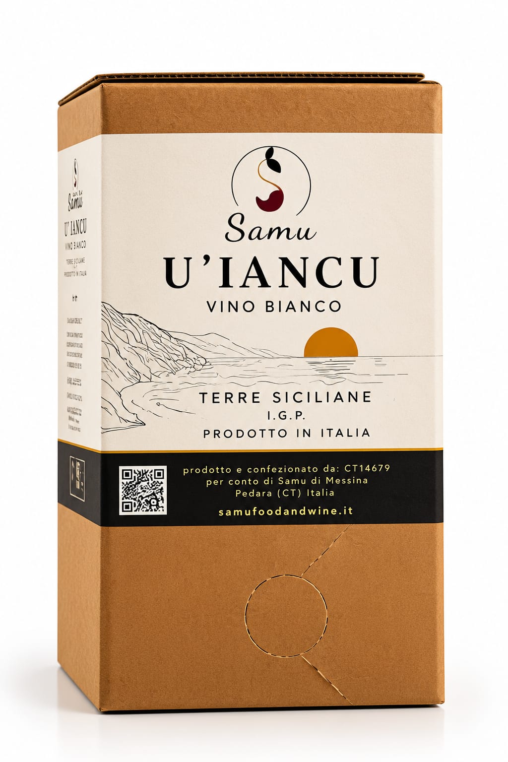 U Iancu Vino Bianco Terre Siciliane IGP Bag in Box 5 L