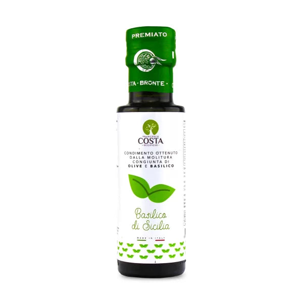 Condimento al basilico a base di olio extra vergine di oliva 0.250 cl