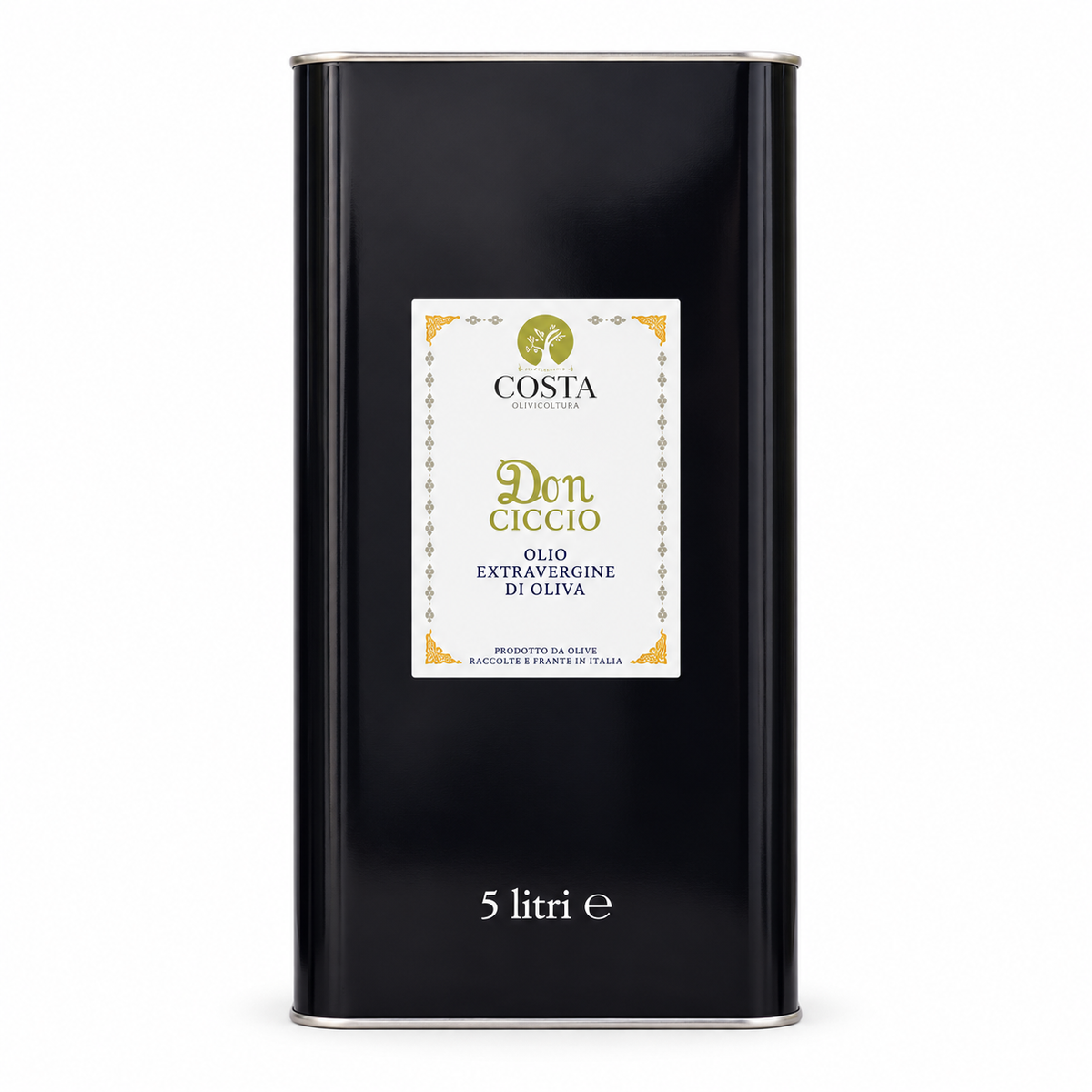 Olio extravergine Don Ciccio – latta da 5 litri