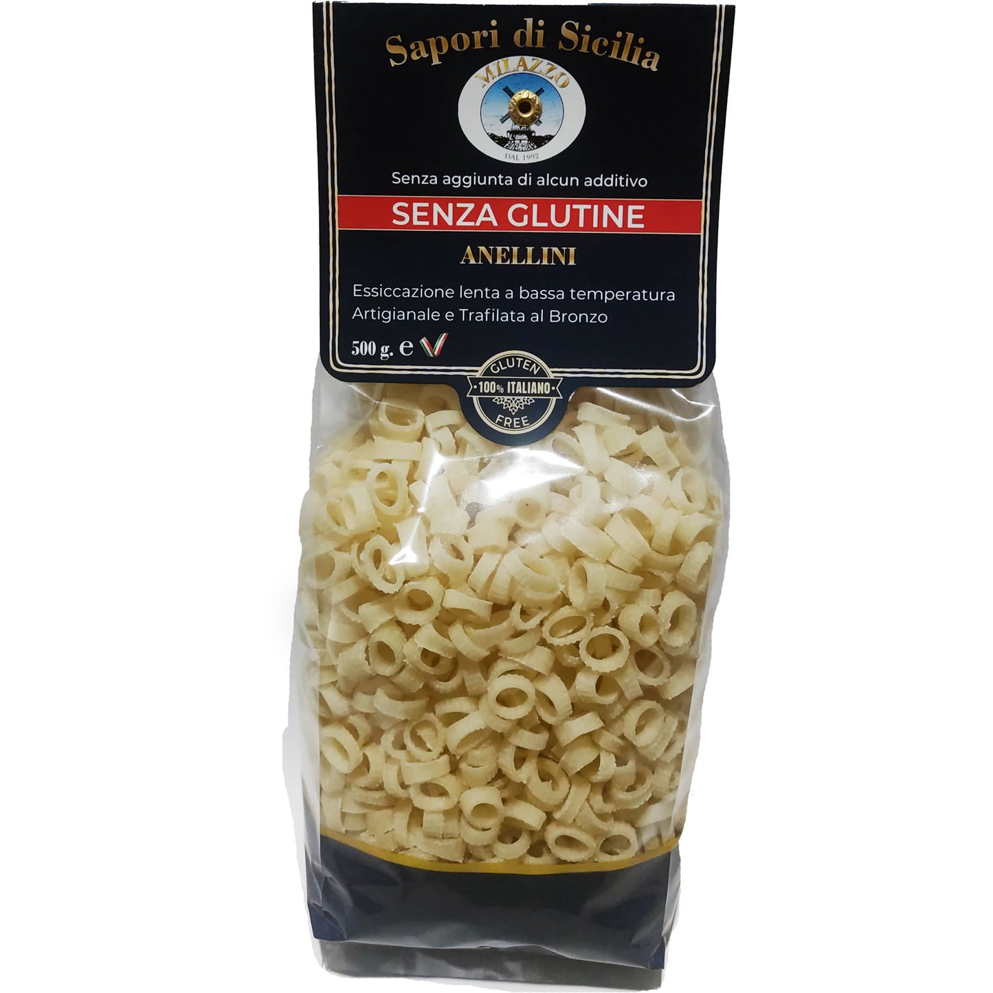 ANELLINI SENZA GLUTINE DI MAIS E RISO – 400 gr.