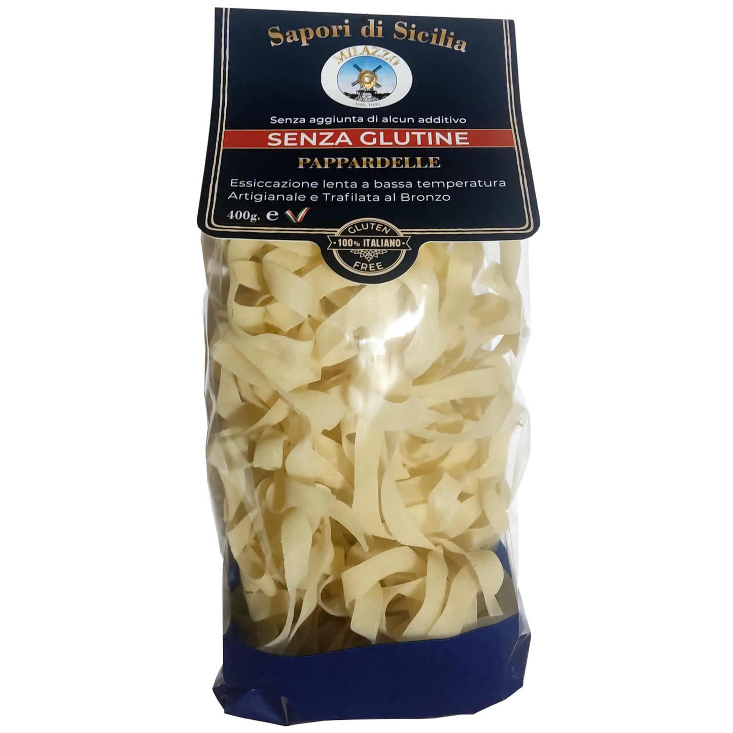 PAPPARDELLE SENZA GLUTINE DI MAIS E RISO – 400 gr.