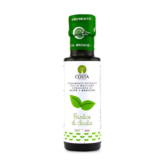 Condimento al basilico a base di olio extra vergine di oliva 0.250 cl