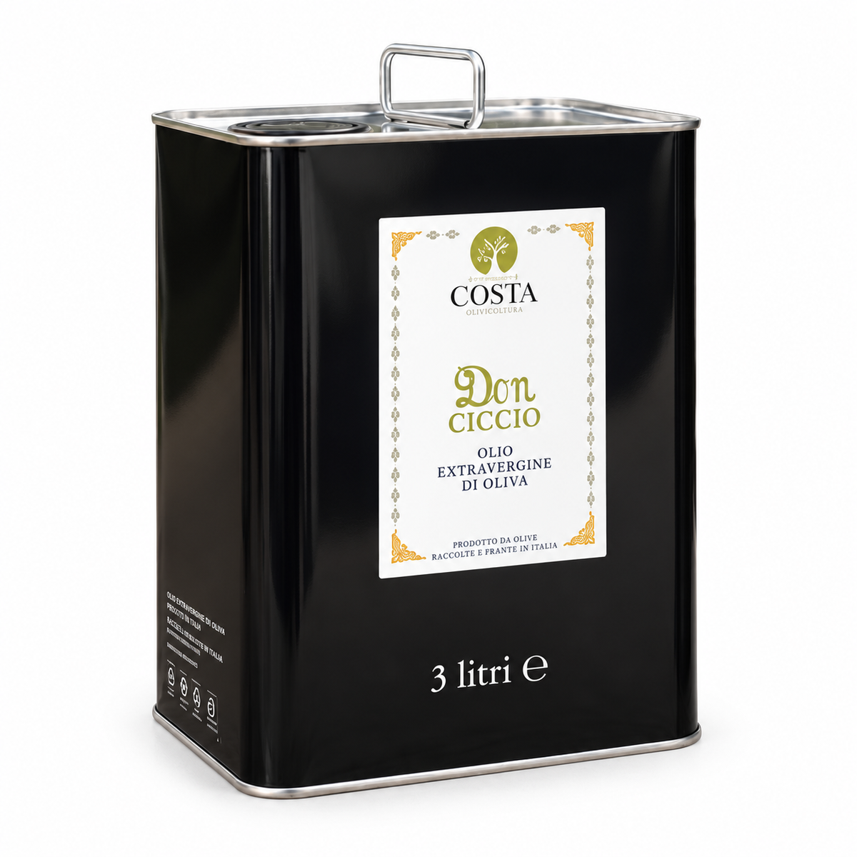 Olio extravergine Don Ciccio – latta da 3 litri