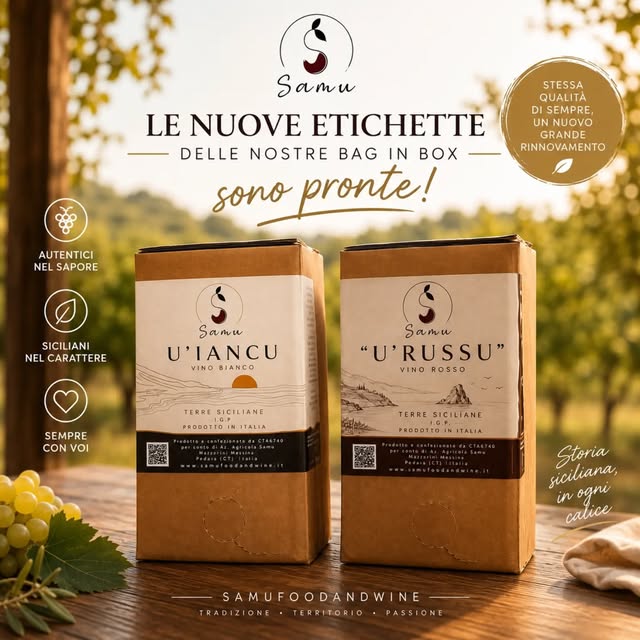 Confezioni U’ Iancu e U’ Russu dal profilo Samufoodandwine